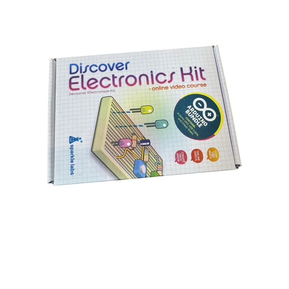 Sparkle Labs Discover Electronics‎ Kit Arduino Bundle Breadboard Parts Manual